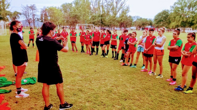 Recibimos la visita de jugadoras de San Lorenzo